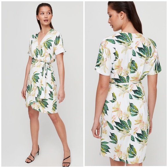 Aritzia Dresses Aritzia Babaton Wallace Floral Wrap Dress Poshmark